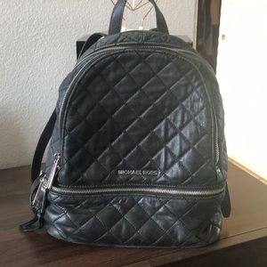 Michael Kors quilted backpack purse